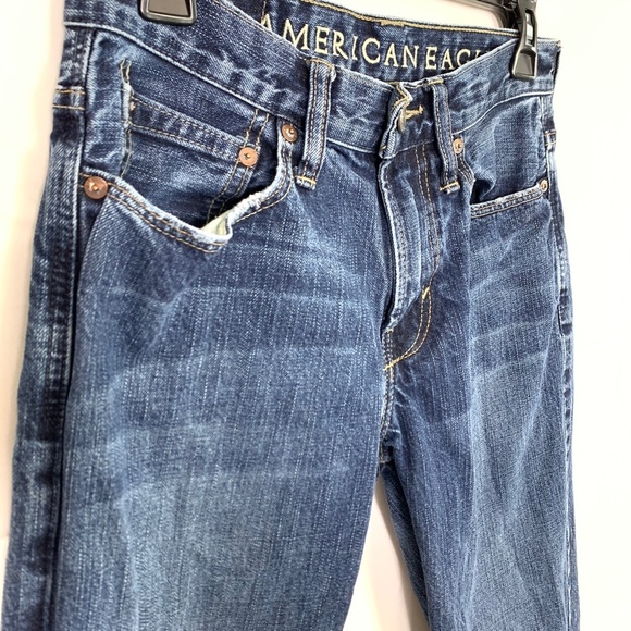 AMERICAN EAGLE BOOTCUT Distressed Blue Jeans 28x30 - Picture 3 of 14